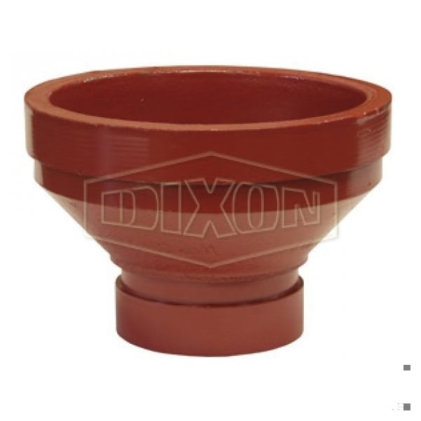RA Series Reducing Adapter, 5 x 4 in Nominal, Grooved End Style, Ductile Iron, Import